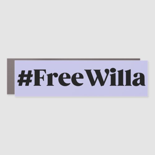 Free Willa succession bumper magnet