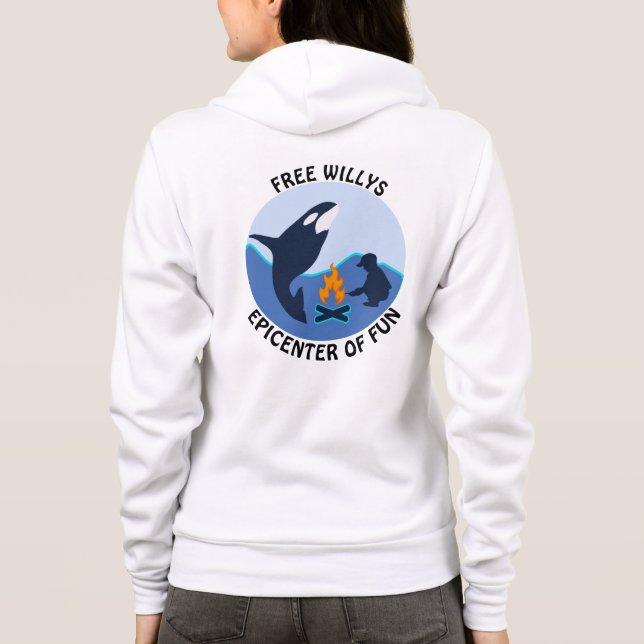 Free Willy Campfire Hoodie (Back)