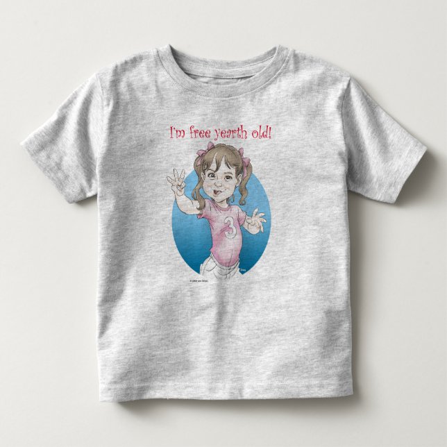 Free yearth old! toddler t-shirt (Front)