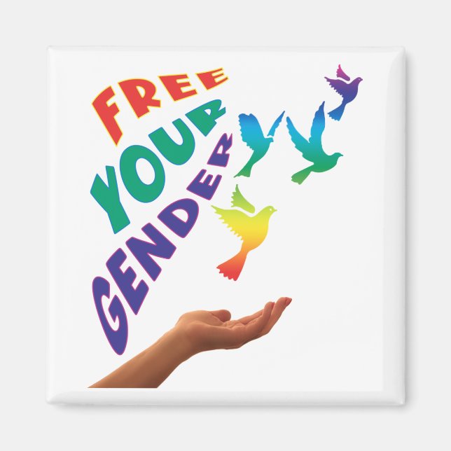 Free your gender  magnet (Front)
