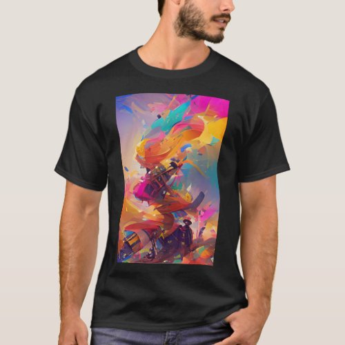 Free Your Mind Abstract Art T Shirt 