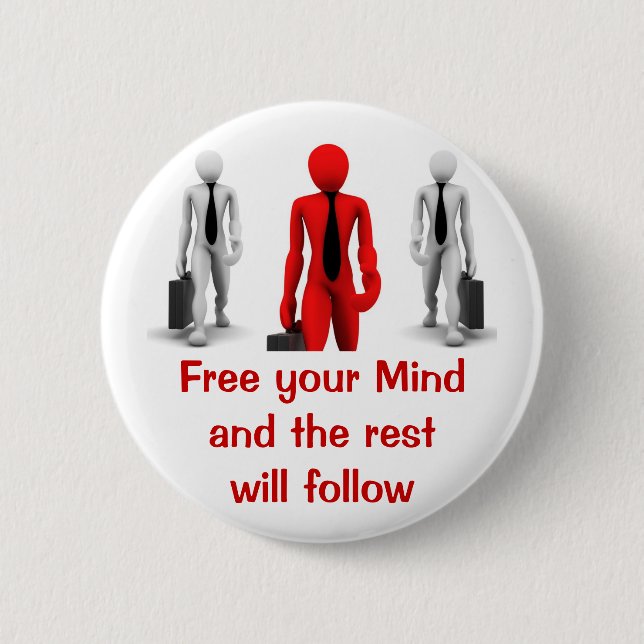 Free your Mind button (Front)