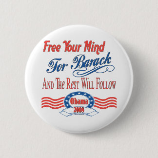 Free Your Mind For Barack Pinback Button