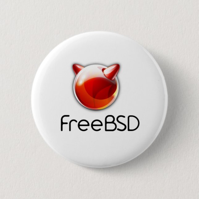 FreeBSD badge. Button (Front)