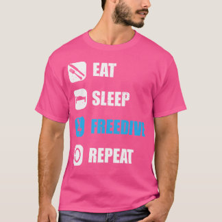 Freediver Eat Sleep Freedive Repeat Water Diving T-Shirt