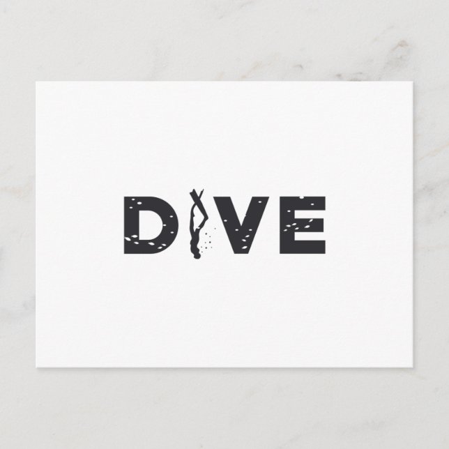 Freediver Freediving Dive Ocean Freedive Apnoe Postcard (Front)
