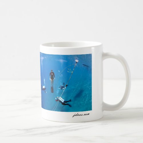 Freediver With Tek Divers Coffee Mug