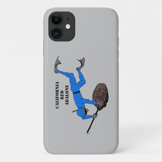 Freediving California Trophy Abalone Diver URM Case-Mate iPhone Case (Back)