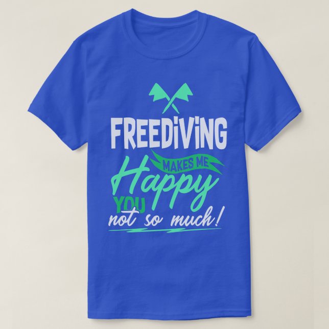 Freediving Diving Gift T-Shirt (Design Front)