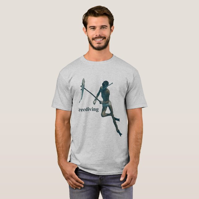 Freediving Spearfishing Underwater Diver T-Shirt (Front Full)