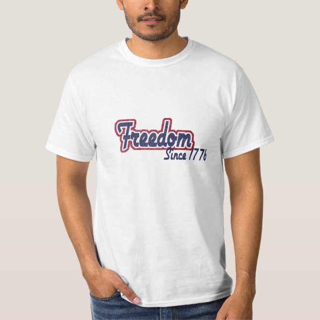 Freedom 1776 Patriotic T-Shirt (Front)