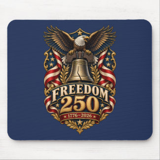 Freedom 250 Liberty Bell Eagle Navy Mouse Pad
