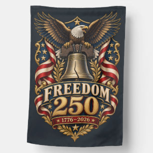 FREEDOM 250 Liberty Eagle 1776 2026 Double-Sided House Flag