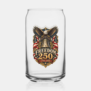 FREEDOM 250 Liberty Eagle Two-Sided Can Glass