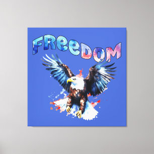 Freedom - 250th Independence Day Canvas Print