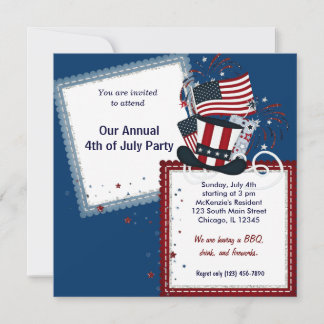 Freedom 4th of July Invitation