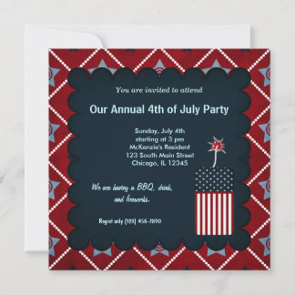 Freedom 4th of July Invitation
