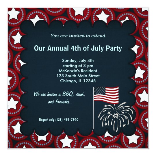 Freedom 4th of July Invitation | Zazzle.com