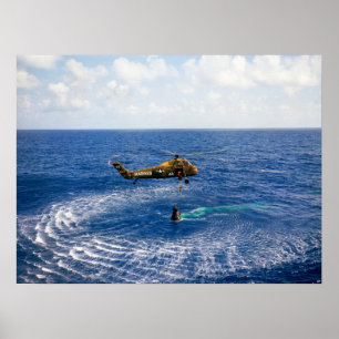 Freedom 7 Splashdown & Recovery Poster