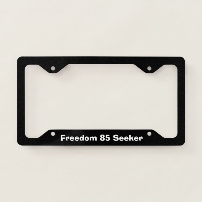 FREEDOM 85 SEEKER - LICENSE PLATE FRAME (Front)