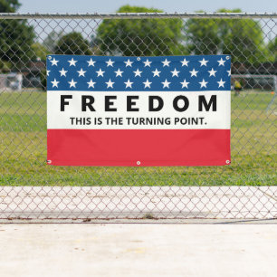 Freedom A True Patriot Banner