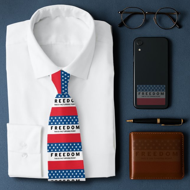 Freedom A True Patriot Neck Tie (Creator Uploaded)