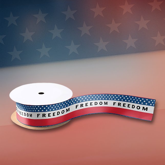 Freedom A True Patriot Satin Ribbon (Creator Uploaded)