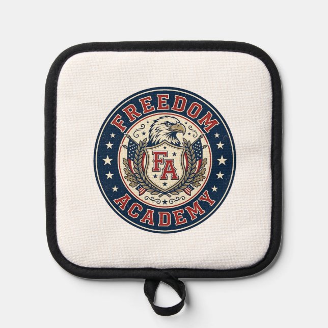Freedom Academy Patriotic Patriotic University Aca Pot Holder (Front)