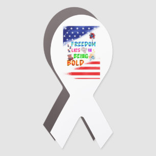 Freedom Accessories Lies In Being Bold Car Magnet