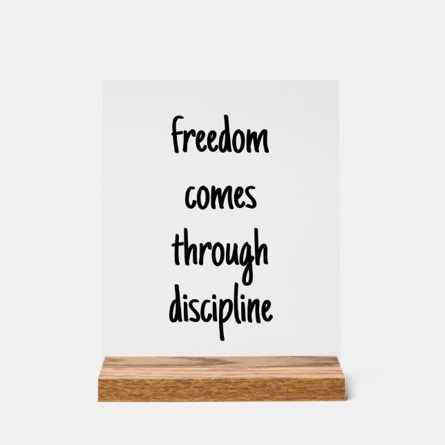 Freedom Acrylic Sign (Front)