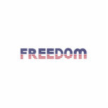 Freedom American Flag for Patriotic & Liberty Gift Cutout<br><div class="desc">Are you or someone you know a fan of, USA, or freedom? Then this design is for you. Its a perfect gift idea for birthday, Xmas, graduation, or any occasion for anyone who is a United States patriot. Great design for celebrating American national holidays including George Washington's Birthday, Memorial Day,...</div>