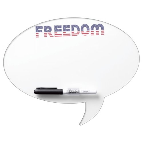 Freedom American Flag for Patriotic  Liberty Gift Dry Erase Board