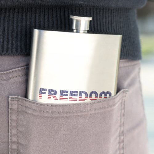 Freedom American Flag for Patriotic  Liberty Gift Flask