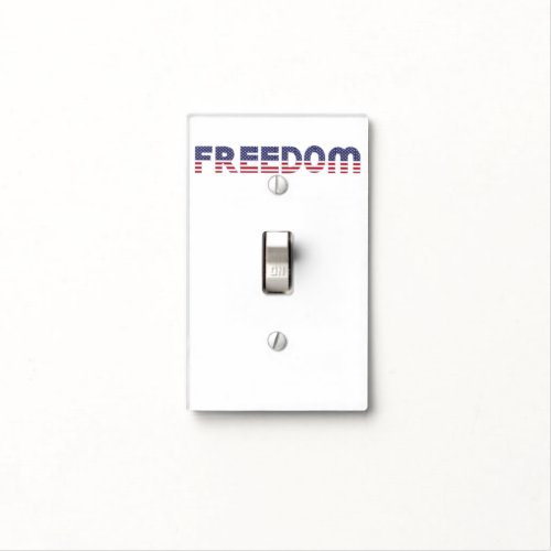 Freedom American Flag for Patriotic  Liberty Gift Light Switch Cover
