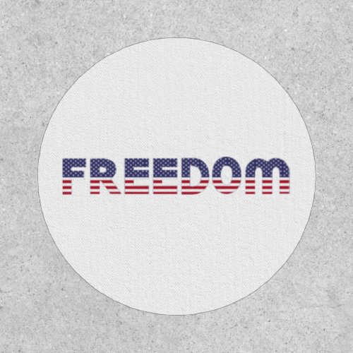Freedom American Flag for Patriotic  Liberty Gift Patch