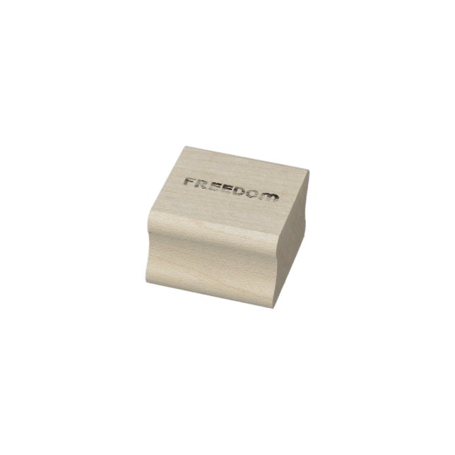 Freedom American Flag for Patriotic & Liberty Gift Rubber Stamp (Stamp)