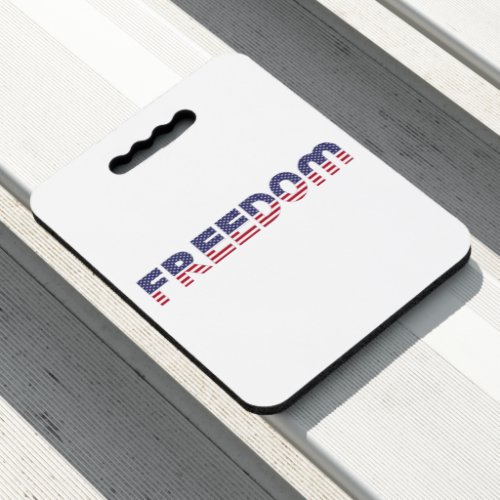 Freedom American Flag for Patriotic  Liberty Gift Seat Cushion