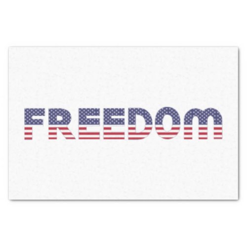 Freedom American Flag for Patriotic  Liberty Gift Tissue Paper