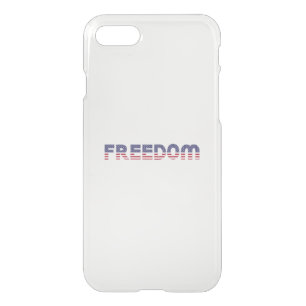 Freedom American Flag for Patriotic & Liberty Gift iPhone SE/8/7 Case