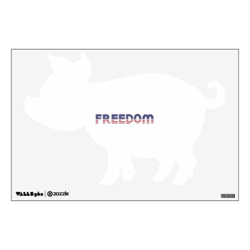 Freedom American Flag for Patriotic  Liberty Wall Decal