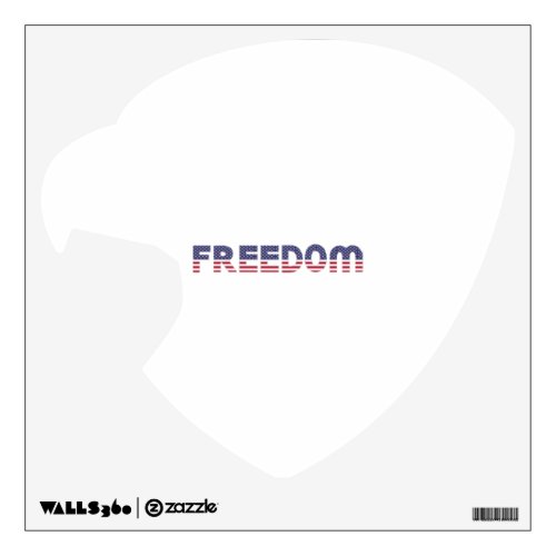Freedom American Flag for Patriotic  Liberty Wall Decal