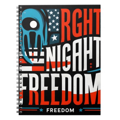 Freedom and Halloween Simple Design with a Modern Notebook