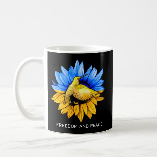 Freedom And Peace Ukraine Sunflower Ukrainian Coffee Mug