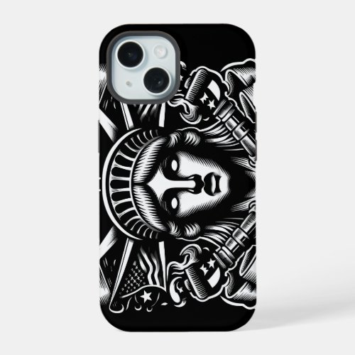 Freedom and Terro iPhone 15 Case