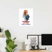 Freedom and Veteran Patriotic Poster (Home Office)