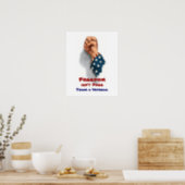 Freedom and Veteran Patriotic Poster (Kitchen)