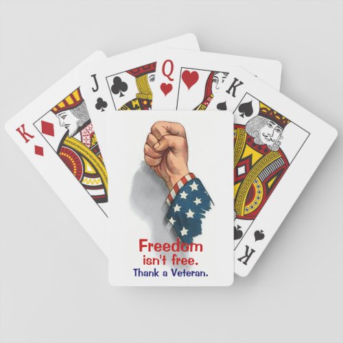 Freedom and Veteran Playing Cards
