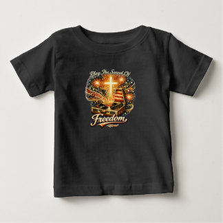 Freedom Anthem Vinyl Cross Baby T-Shirt