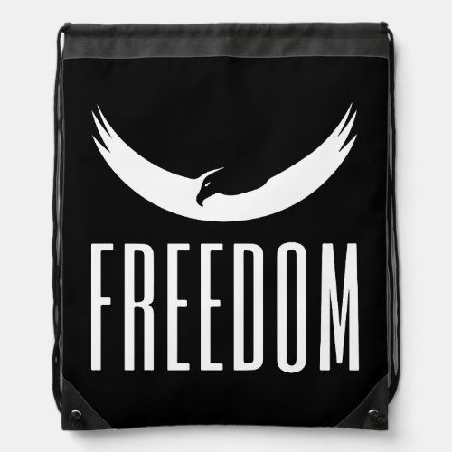 FREEDOM Are you free  Drawstring Bag