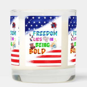 Freedom Aromatic Lies In Being Bold Scented Candle